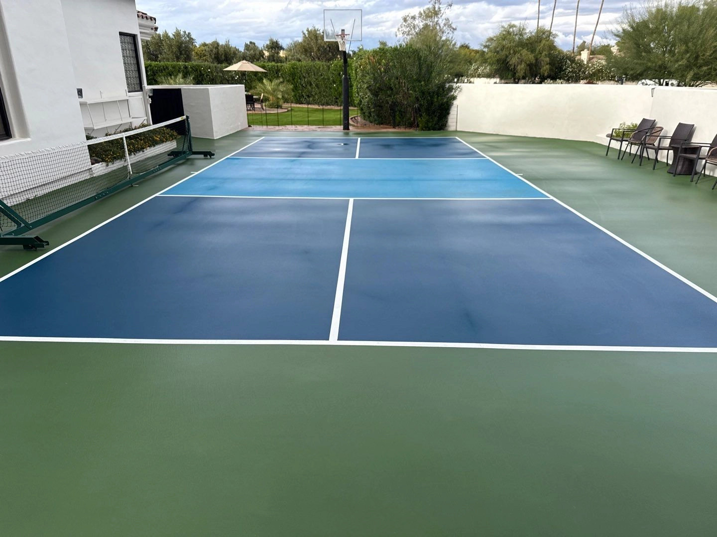 basketball and pickle ball multi court